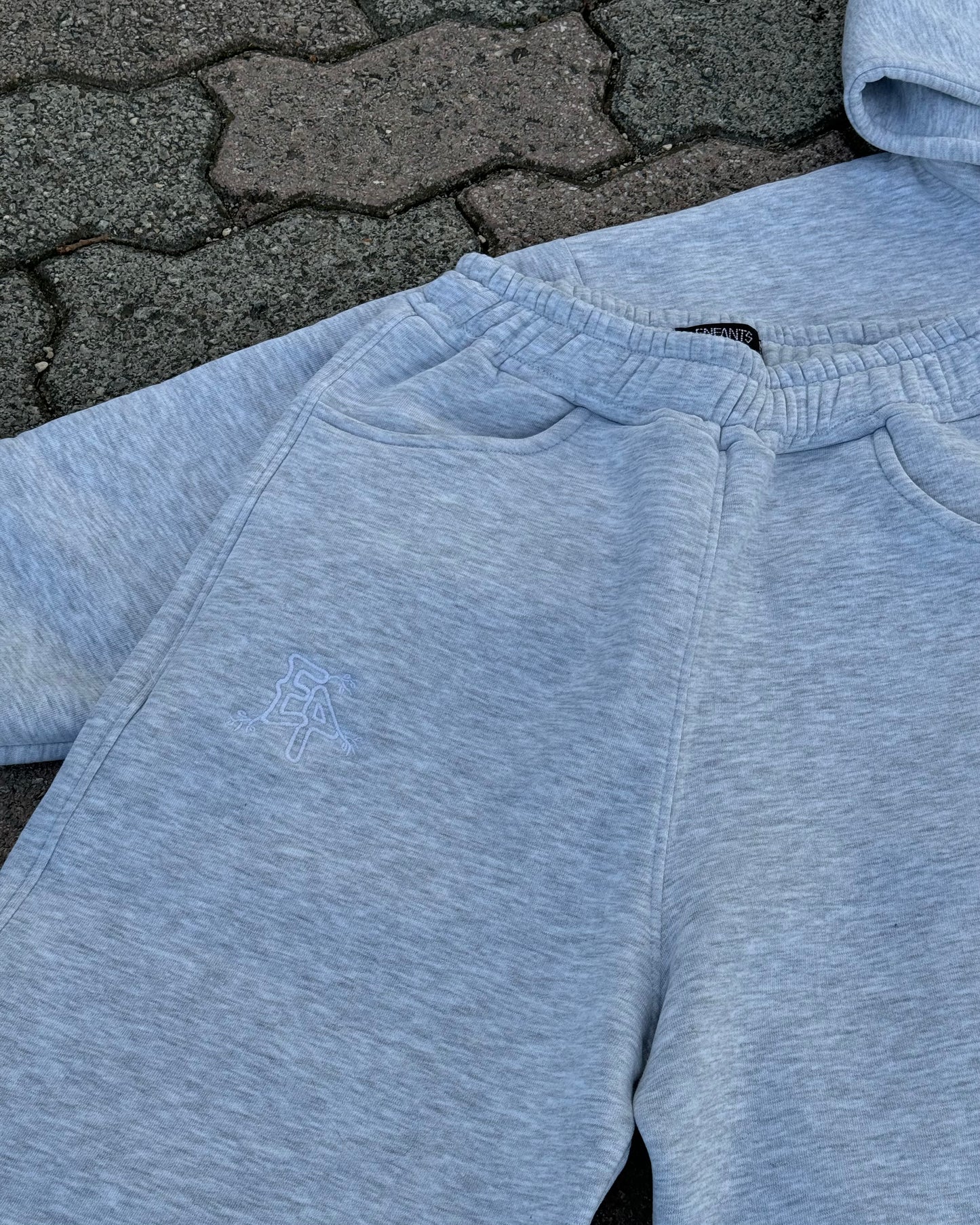 Swaetpants “EP” con fondo largo - Grigio