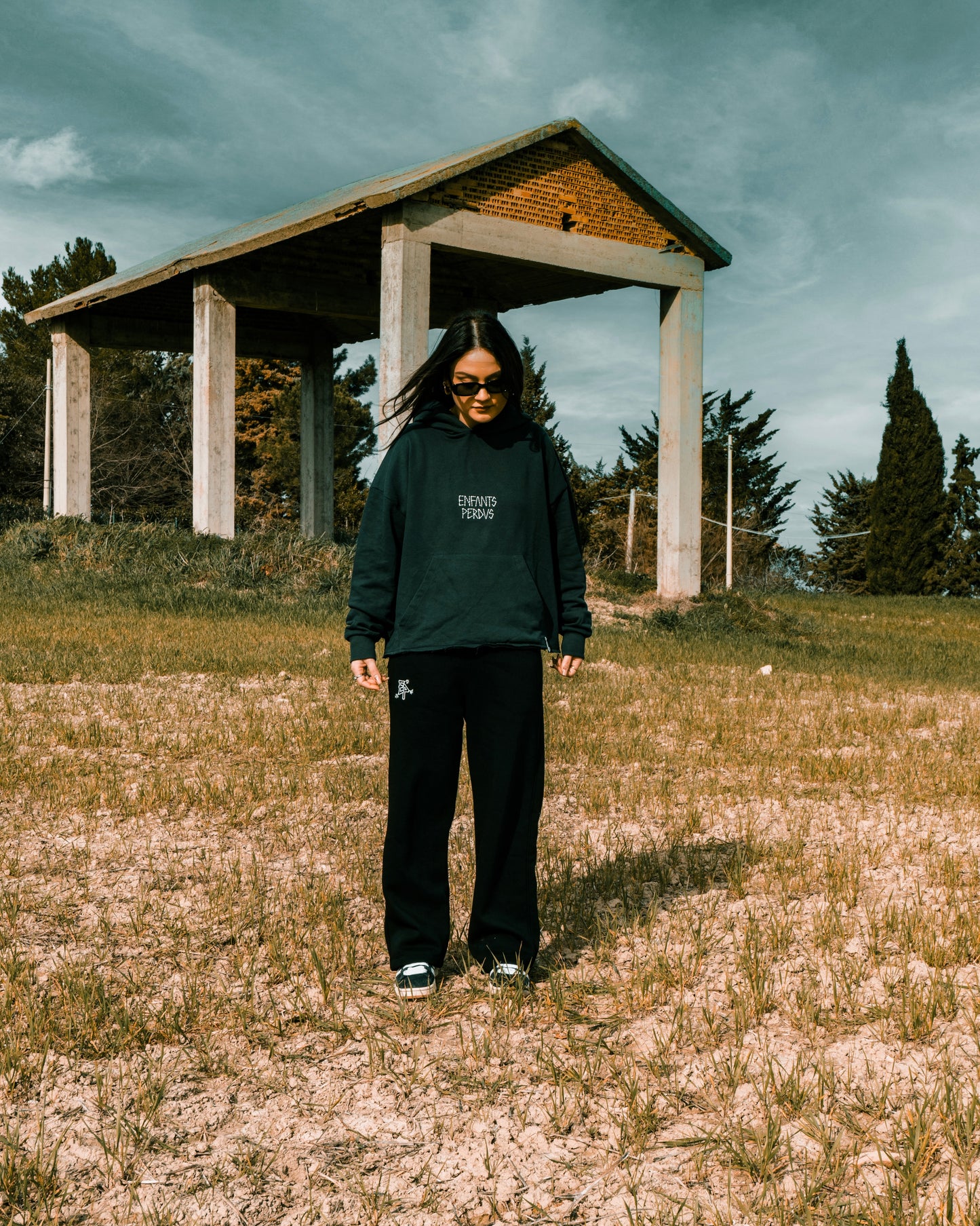 Cropped Hoodie - Celeste