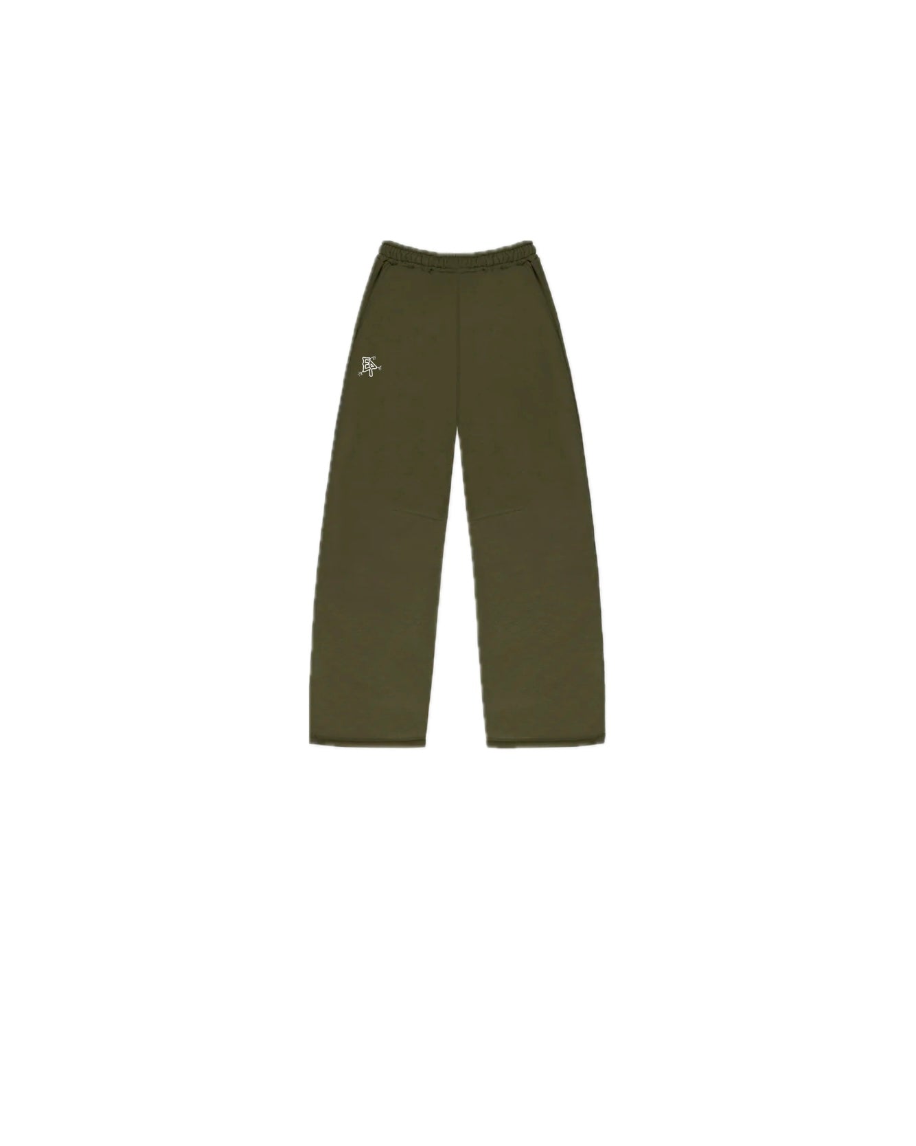 Swaetpants “EP” con fondo largo - Verde bosco