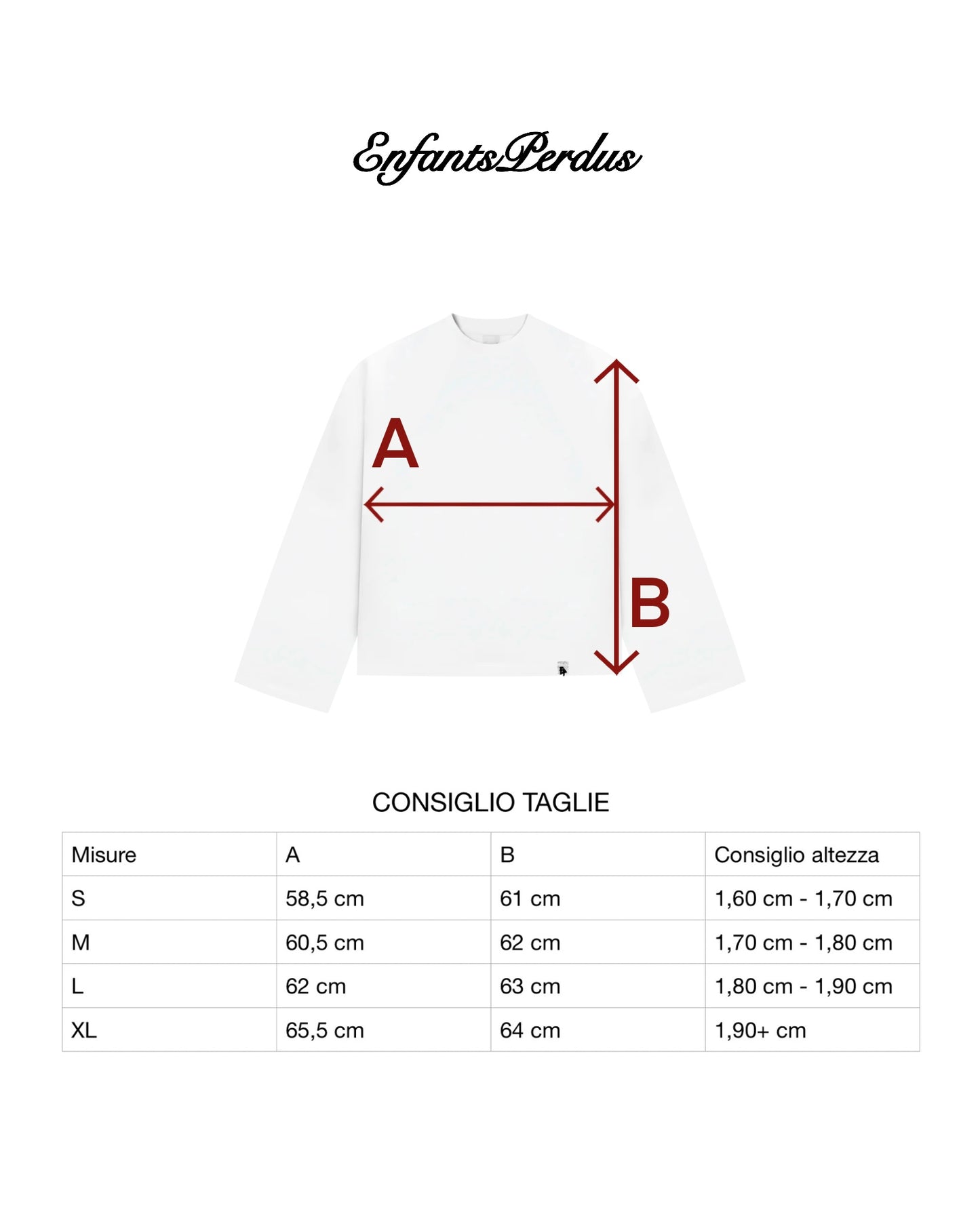 LongSleeve Bianca - “Enfants Perdus MANIFESTO”