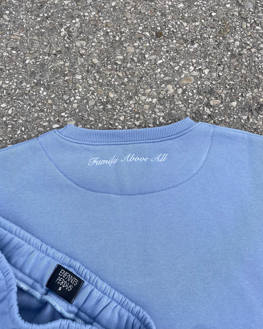 Tracksuit “Family Above All” - Celeste
