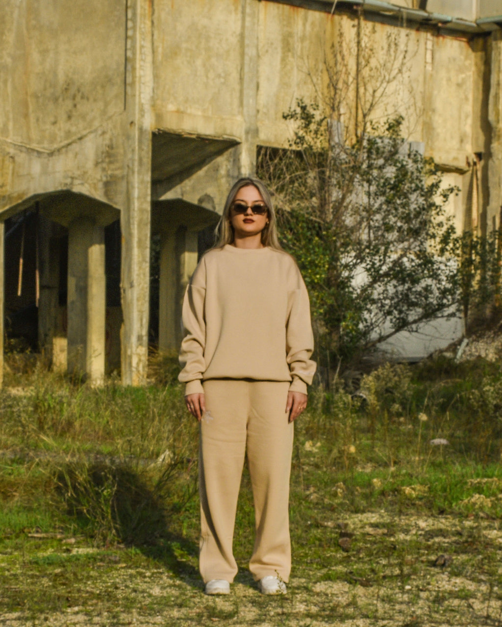 Tracksuit “Family Above All” - Beige