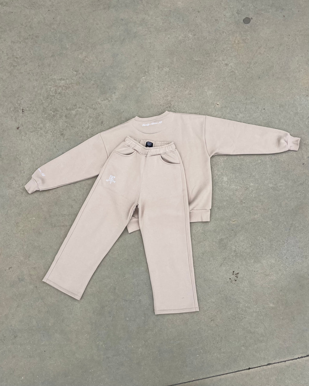Tracksuit “Family Above All” - Beige