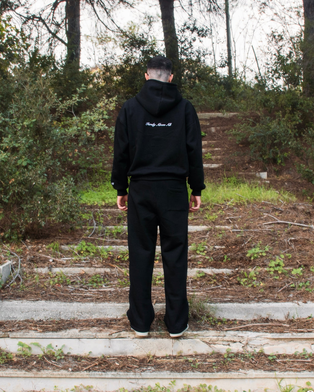 Tracksuit “Family Above All” - Nero