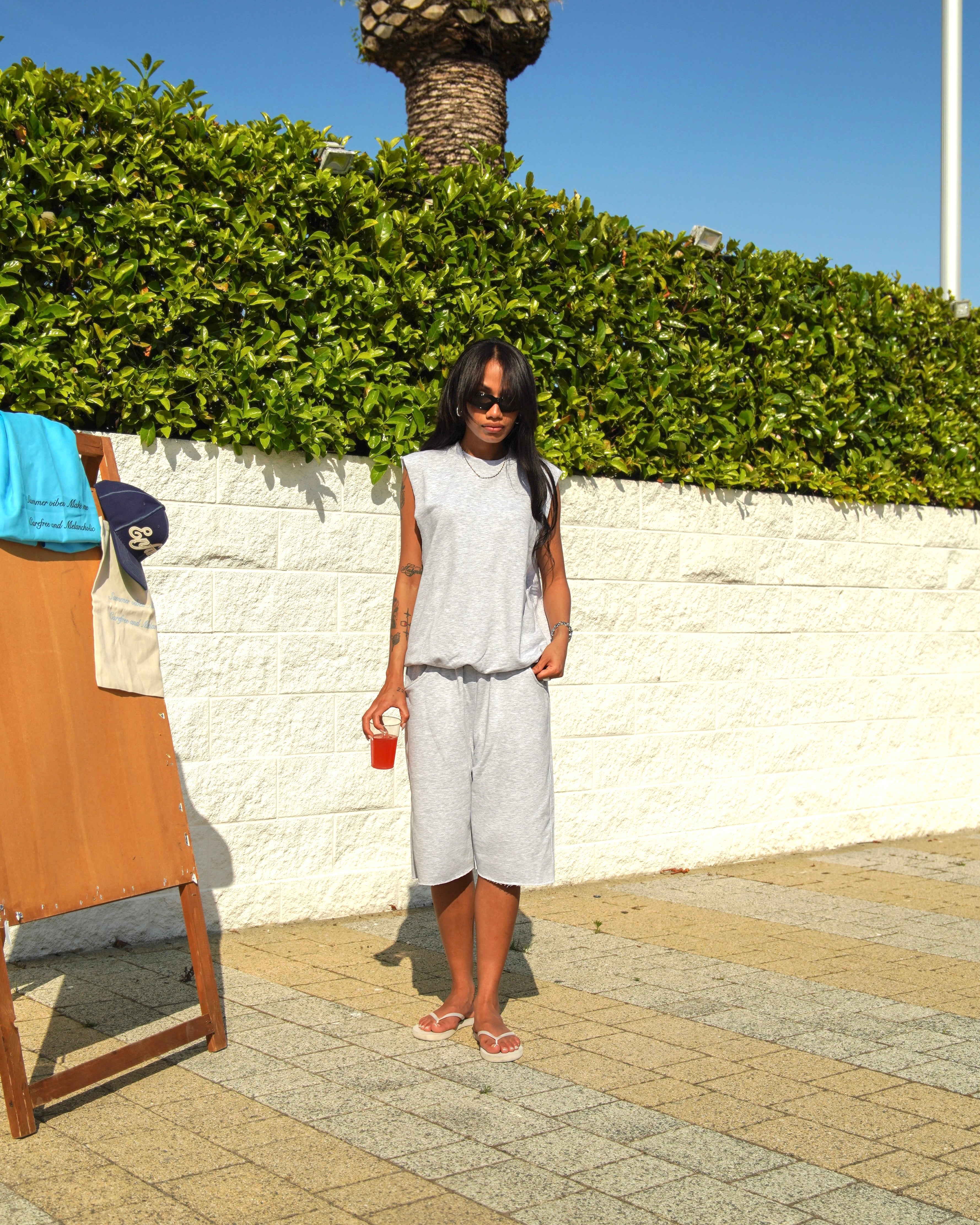 “Cozy Uniform” Summer Set - Grigio