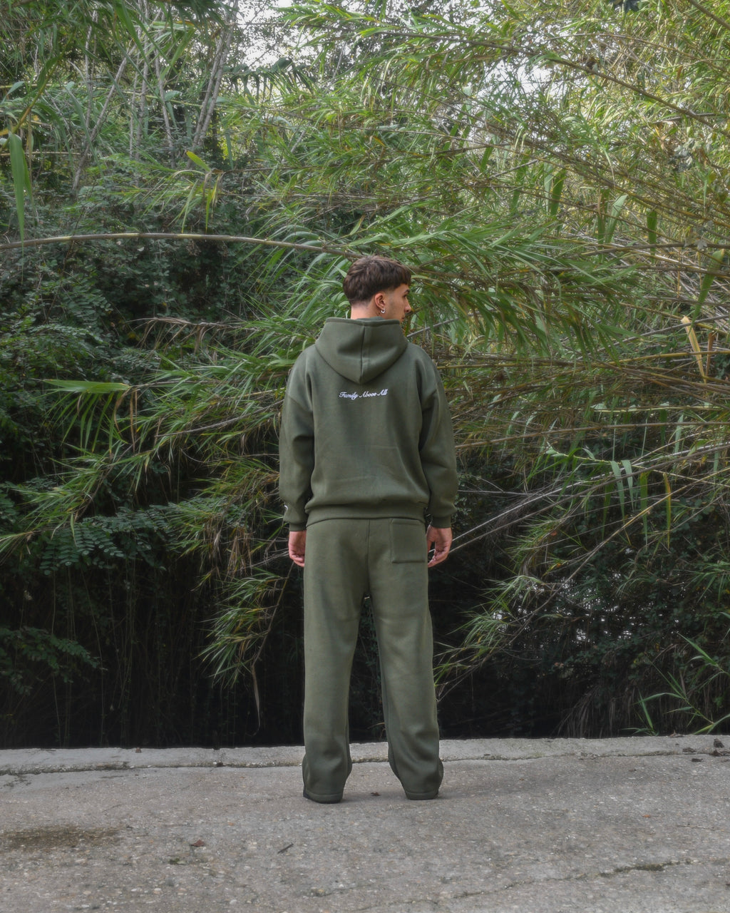 Tracksuit “Family Above All” - Verde bosco