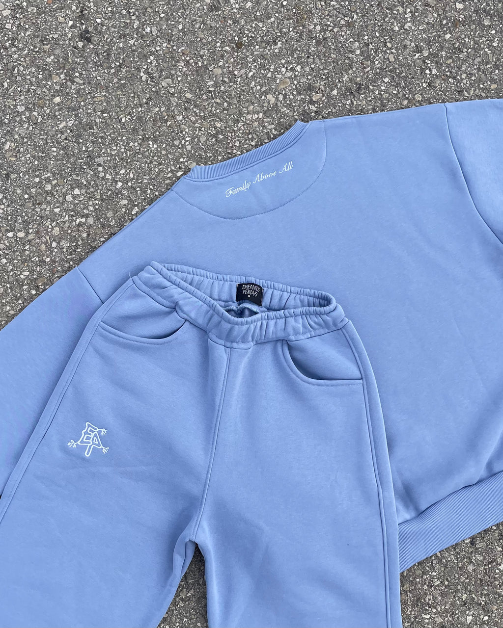 Tracksuit “Family Above All” - Celeste
