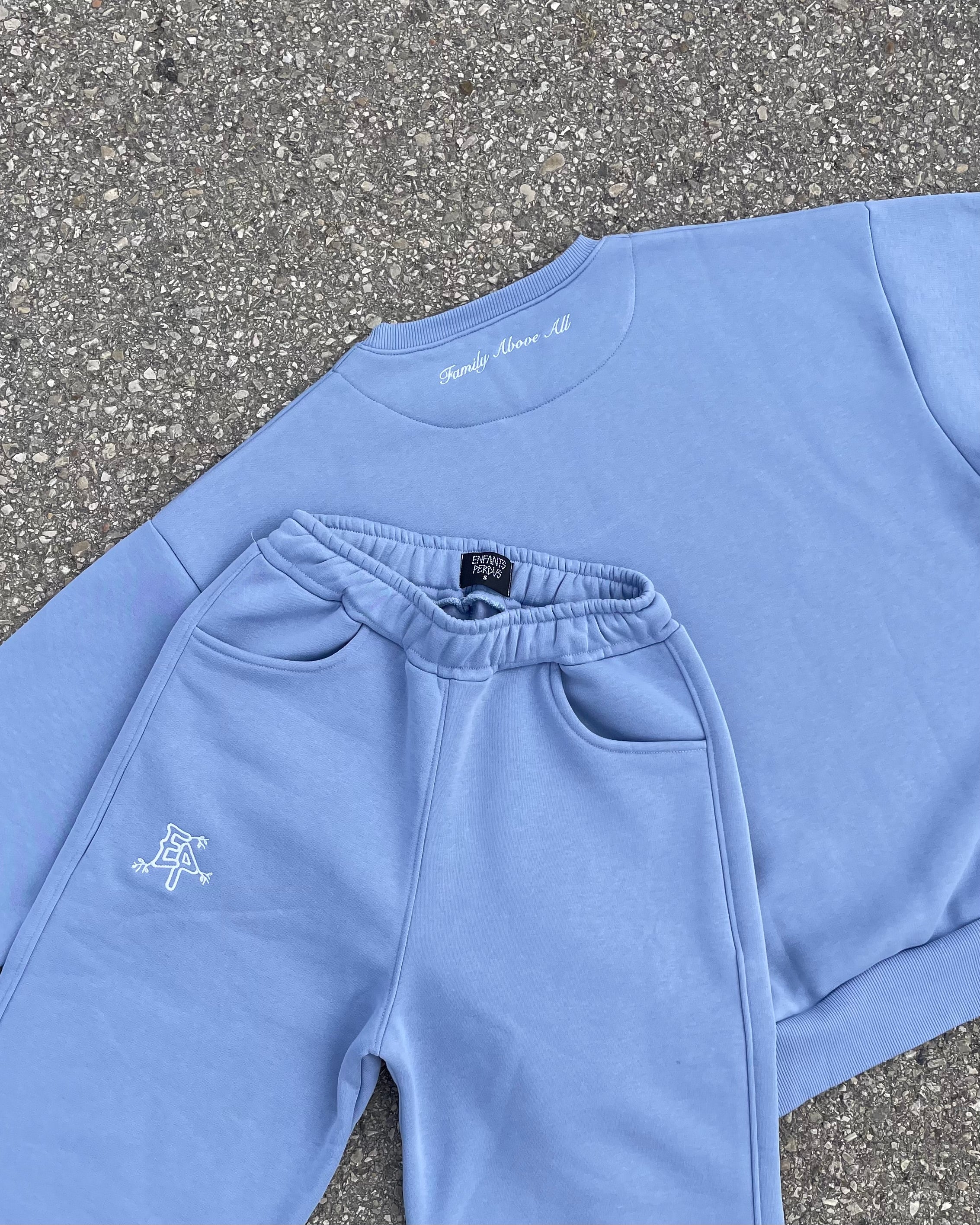 Tracksuit “Family Above All” - Celeste