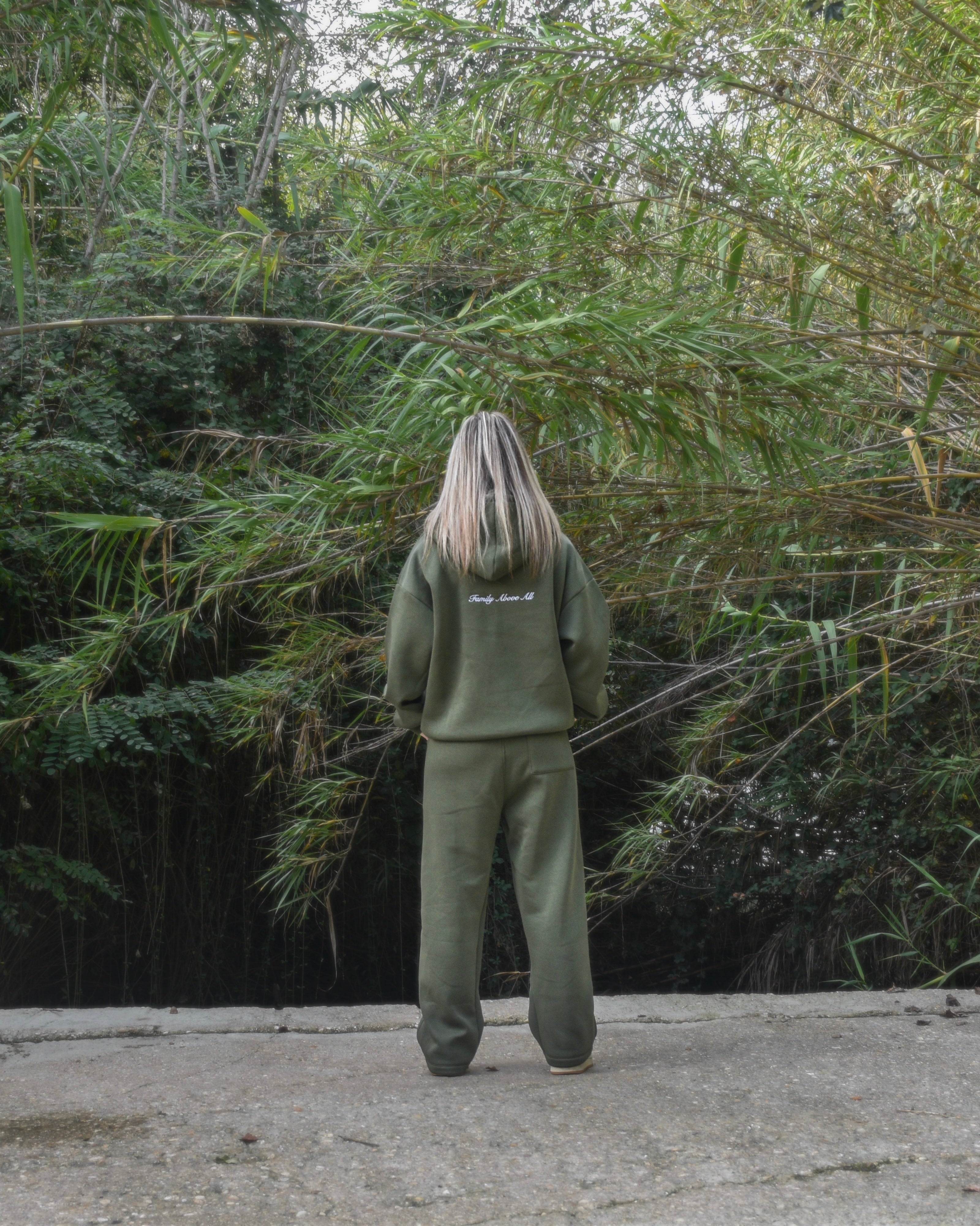 Tracksuit “Family Above All” - Verde bosco