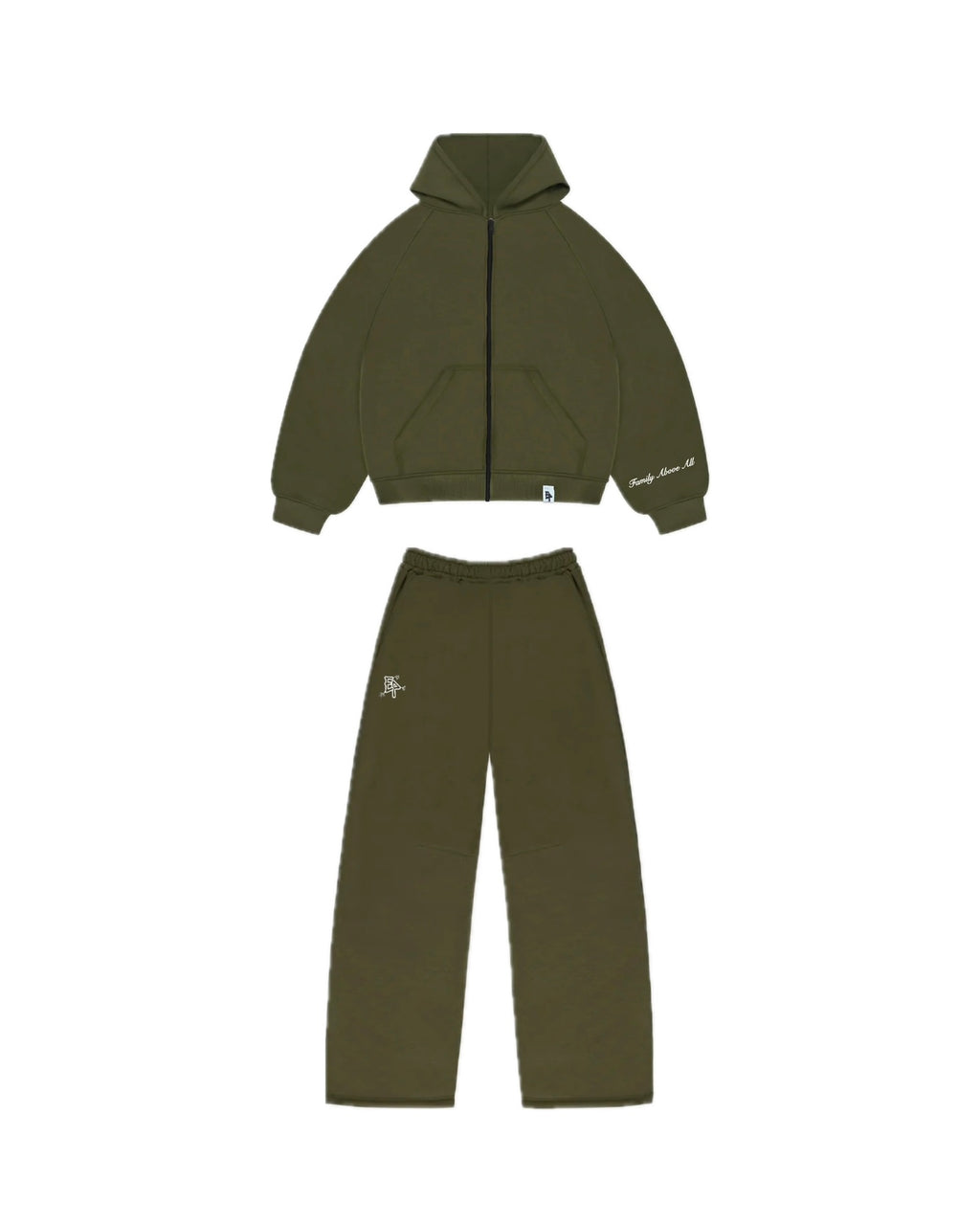 Tracksuit “Family Above All” - Verde bosco