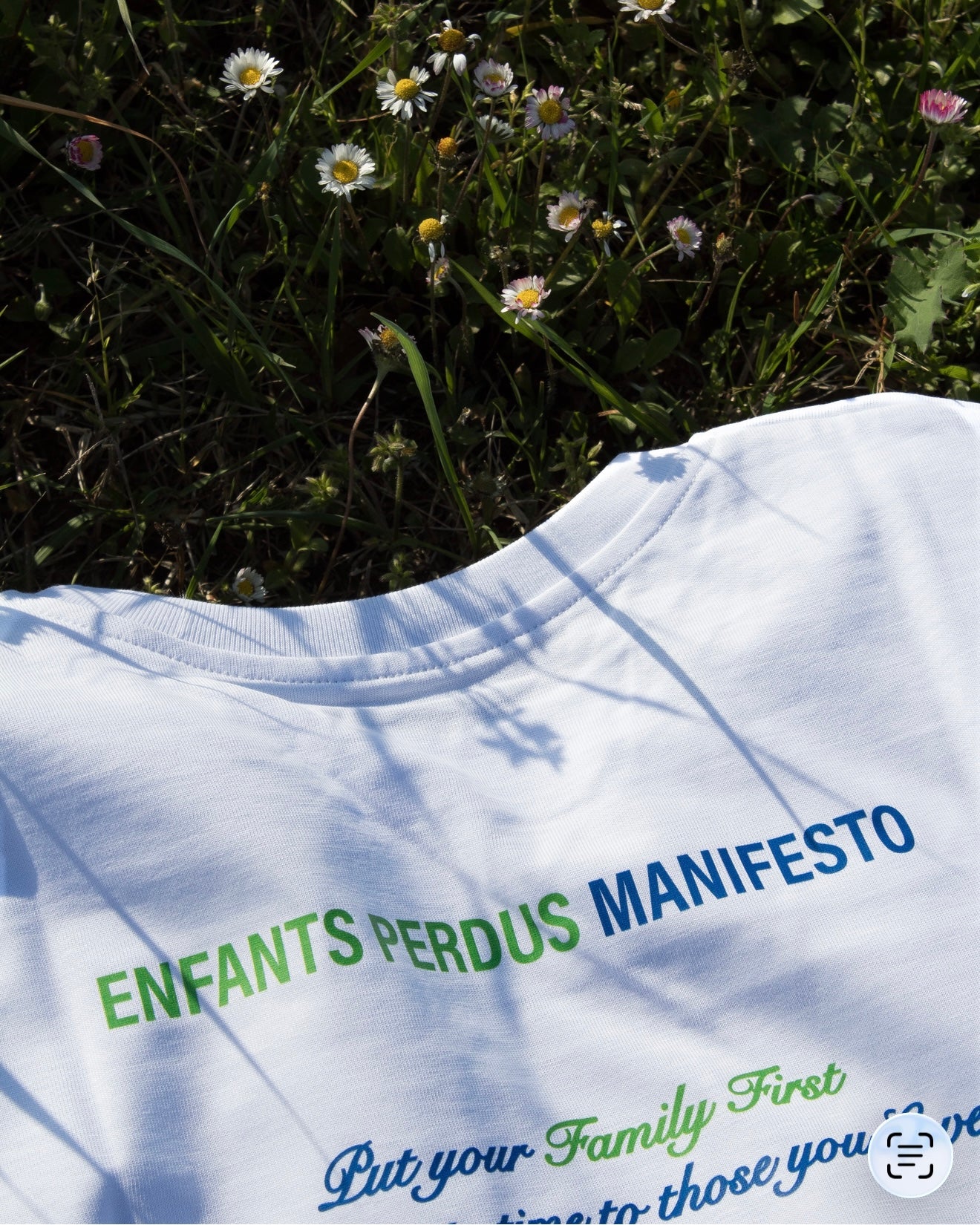 LongSleeve Bianca - “Enfants Perdus MANIFESTO”