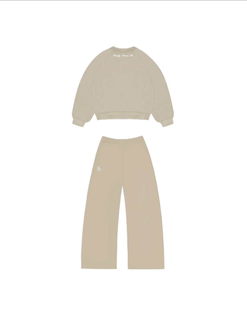Tracksuit “Family Above All” - Beige