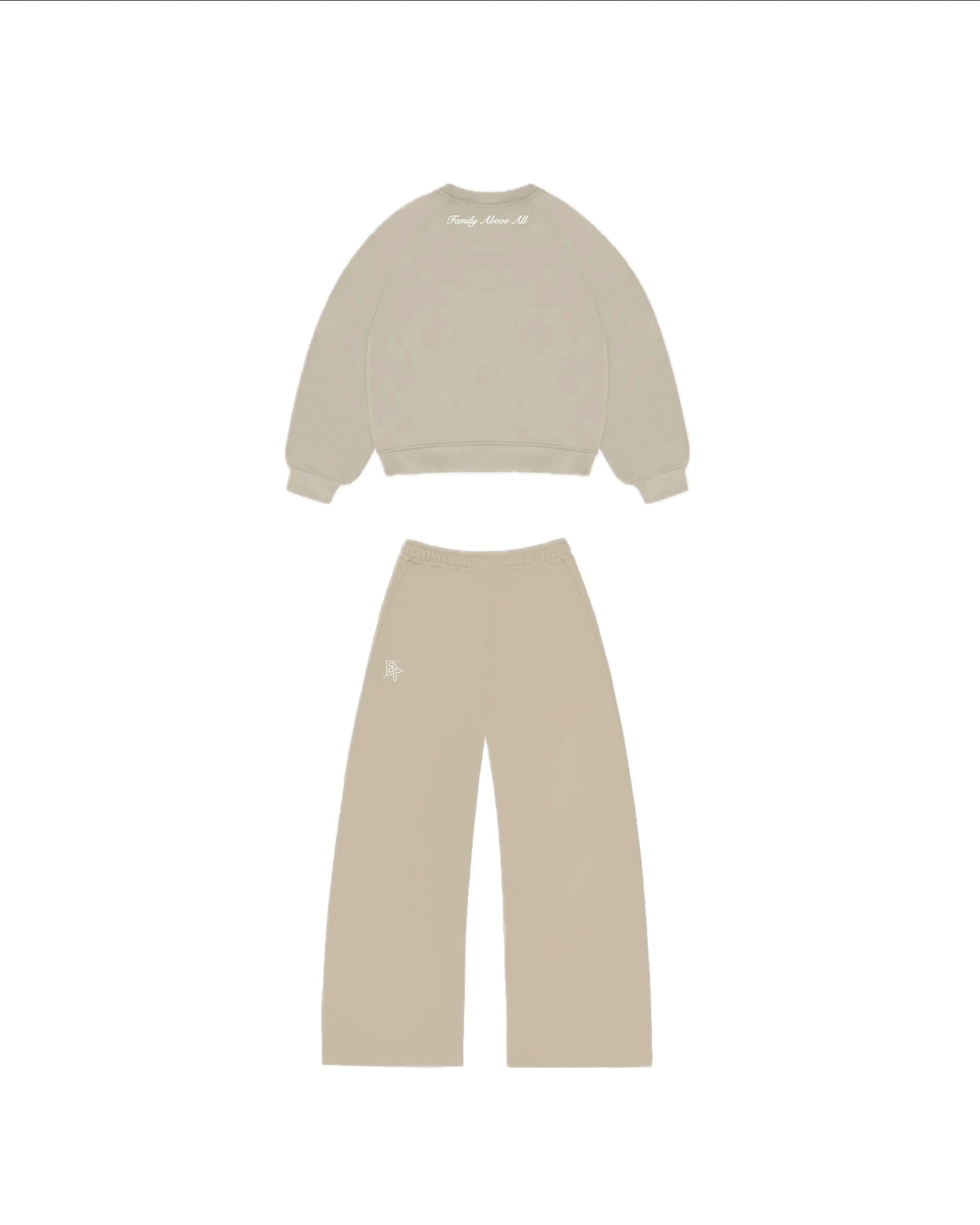 Tracksuit “Family Above All” - Beige