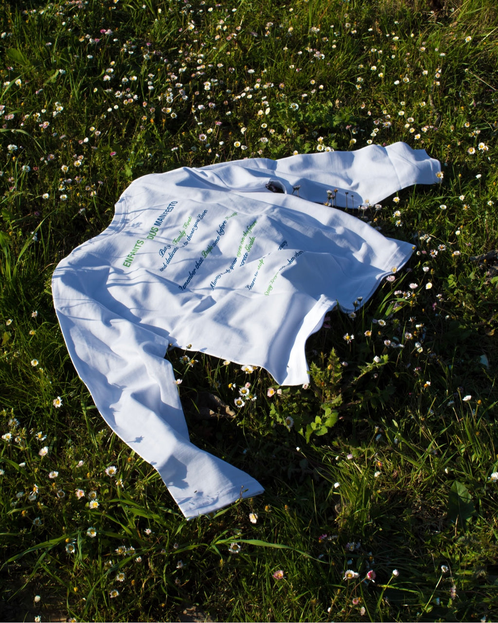 LongSleeve Bianca - “Enfants Perdus MANIFESTO”