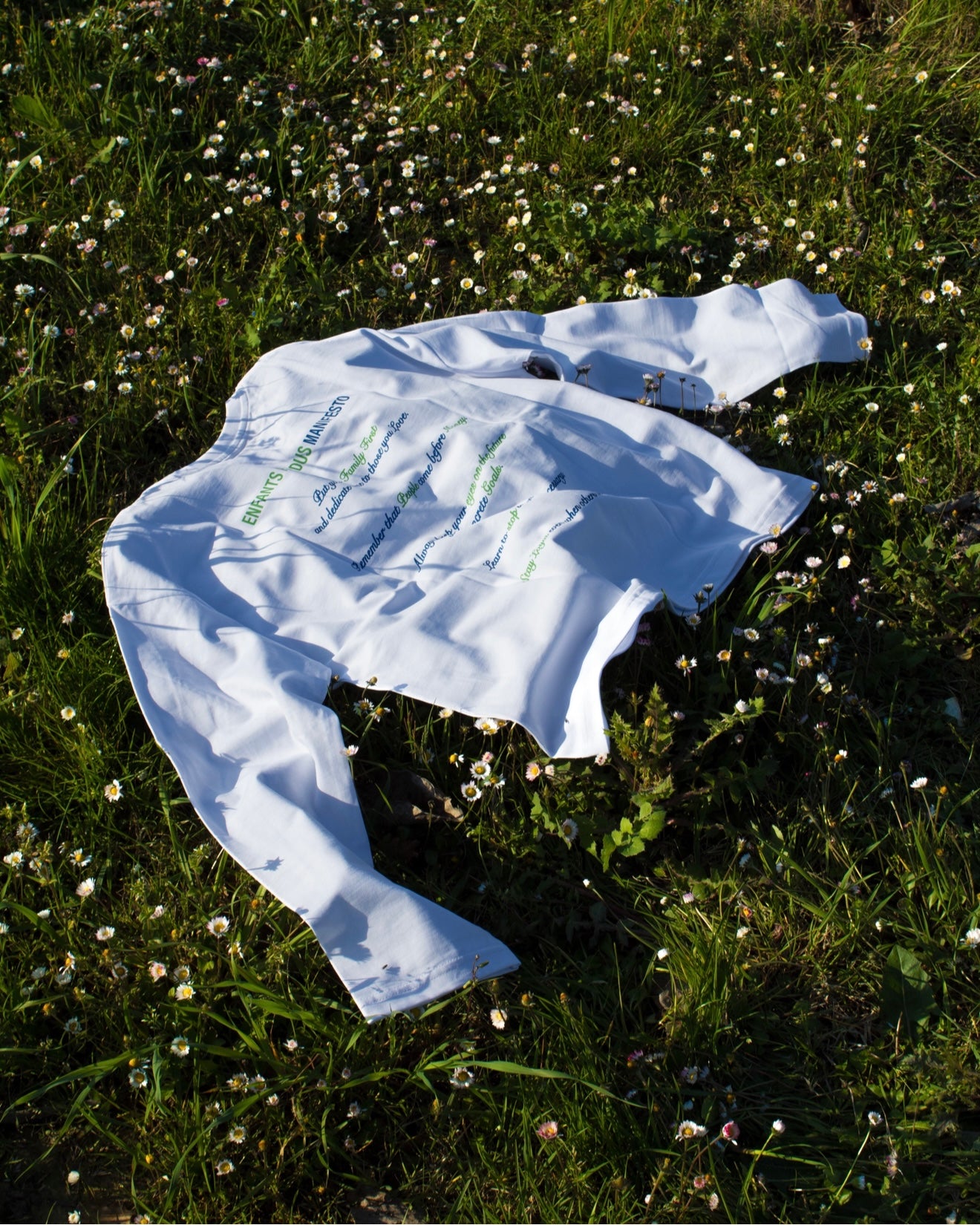 LongSleeve Bianca - “Enfants Perdus MANIFESTO”