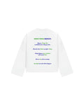LongSleeve Bianca - “Enfants Perdus MANIFESTO”
