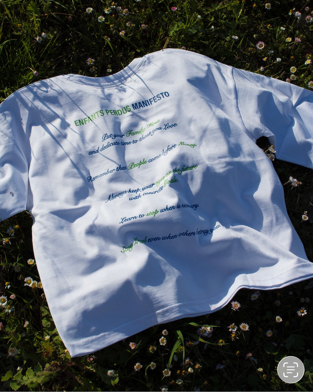 LongSleeve Bianca - “Enfants Perdus MANIFESTO”