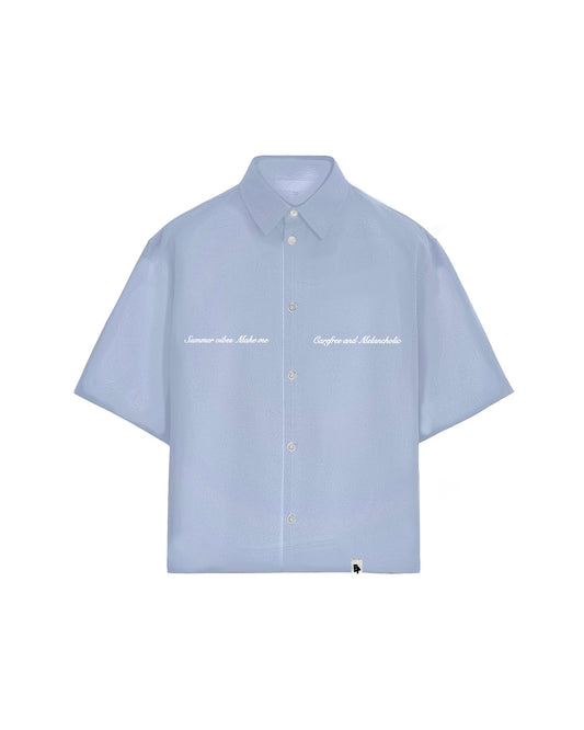 Camicia Celeste - “Summer vibes Make me, Carefree and Melancholic”
