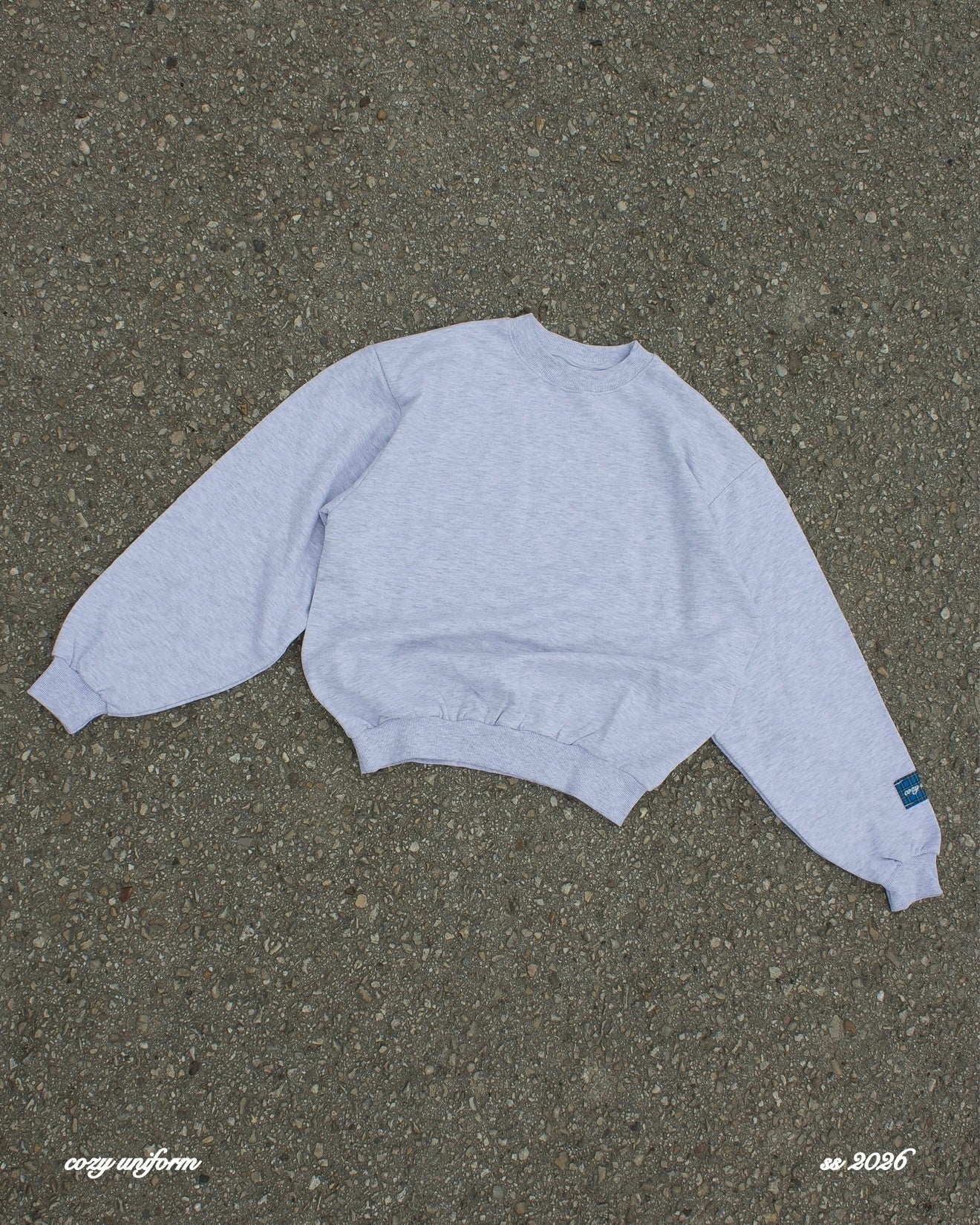 Tracksuit “cozy uniform” - Grigio e tartan Blu royal/navy