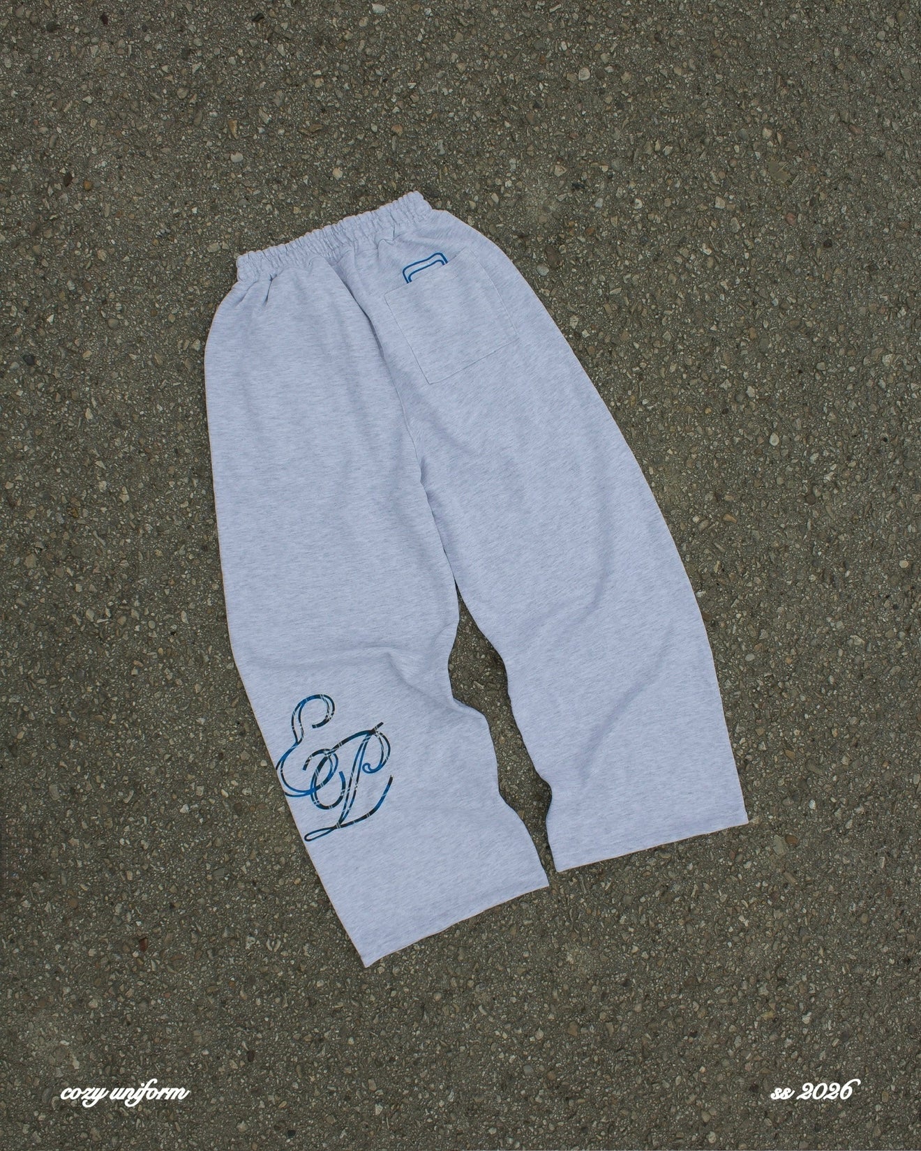 Tracksuit “cozy uniform” - Grigio e tartan Blu royal/navy