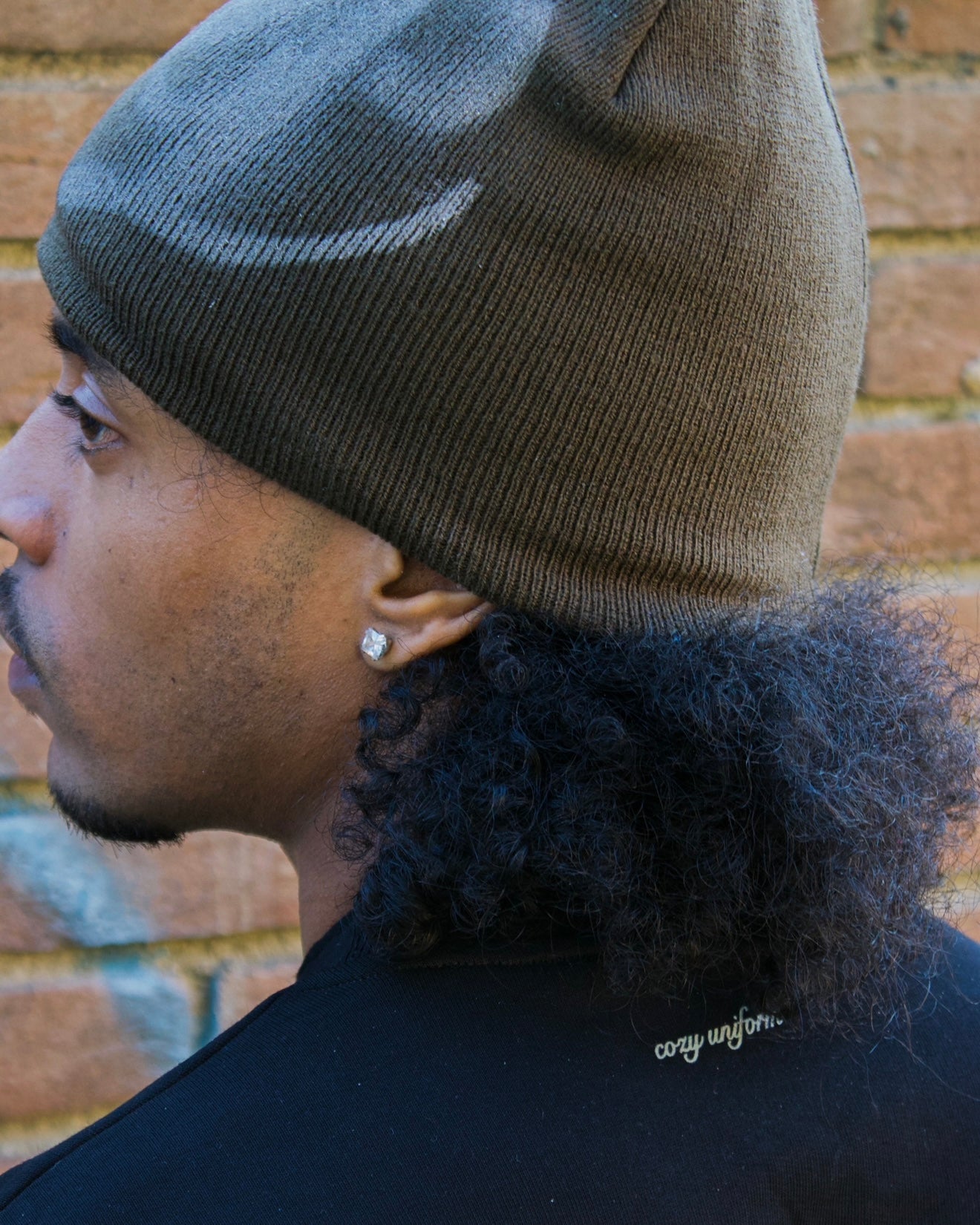 Tracksuit “cozy uniform” - Nero e tartan verde oliva