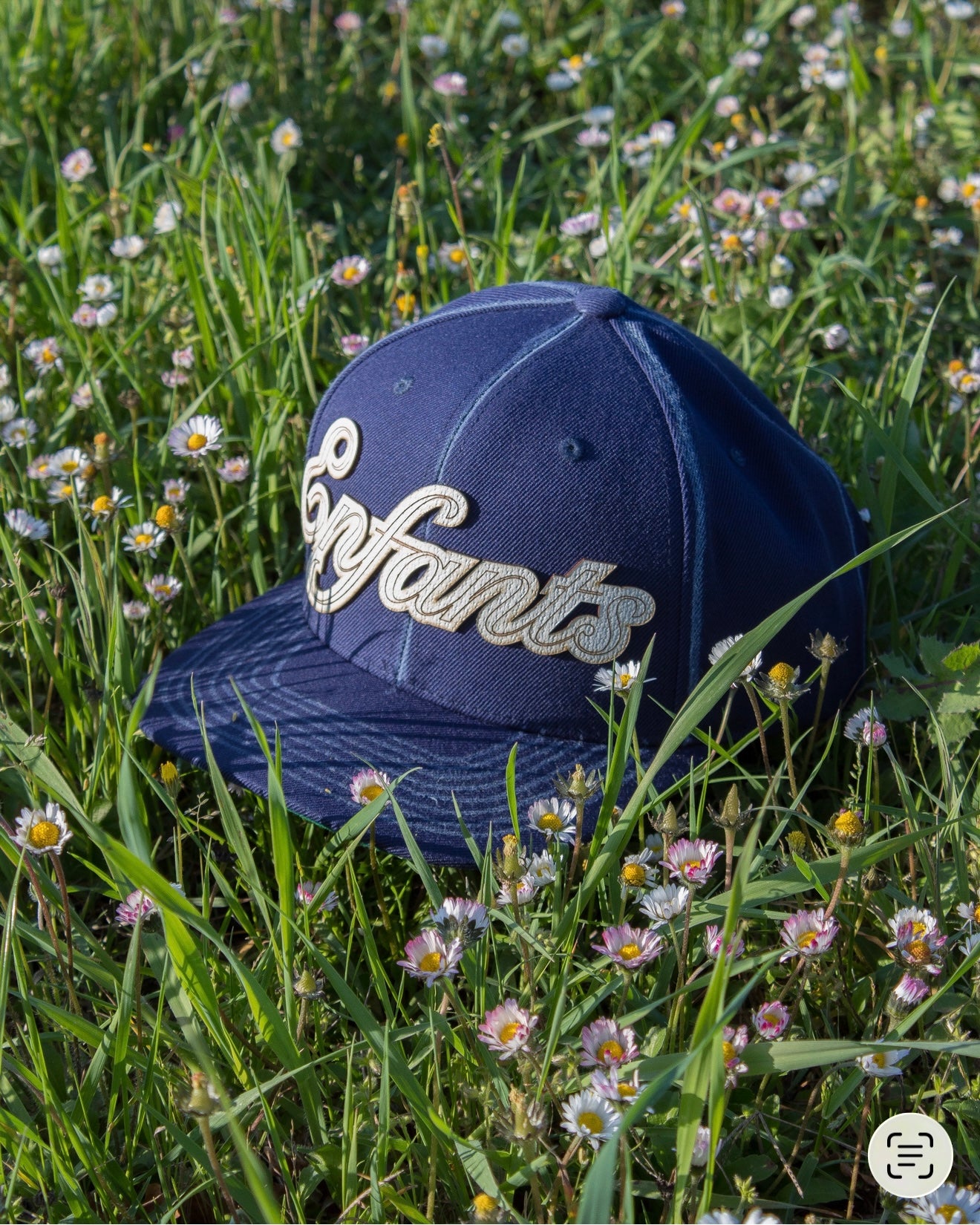 Cap “Enfants Perdus Manifesto” - Cappello Blu Navy/Green