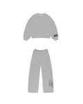 Tracksuit “cozy uniform” - Grigio e tartan Blu royal/navy