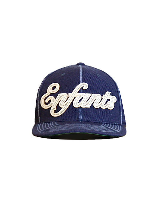 Cap “Enfants Perdus Manifesto” - Cappello Blu Navy/Green